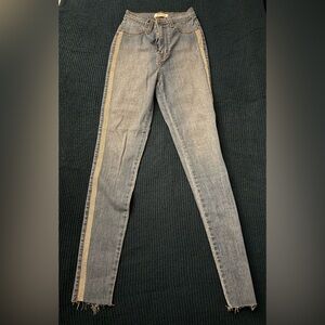 Skinny going out clubbing jeans w/ a razzle dazzle strip.